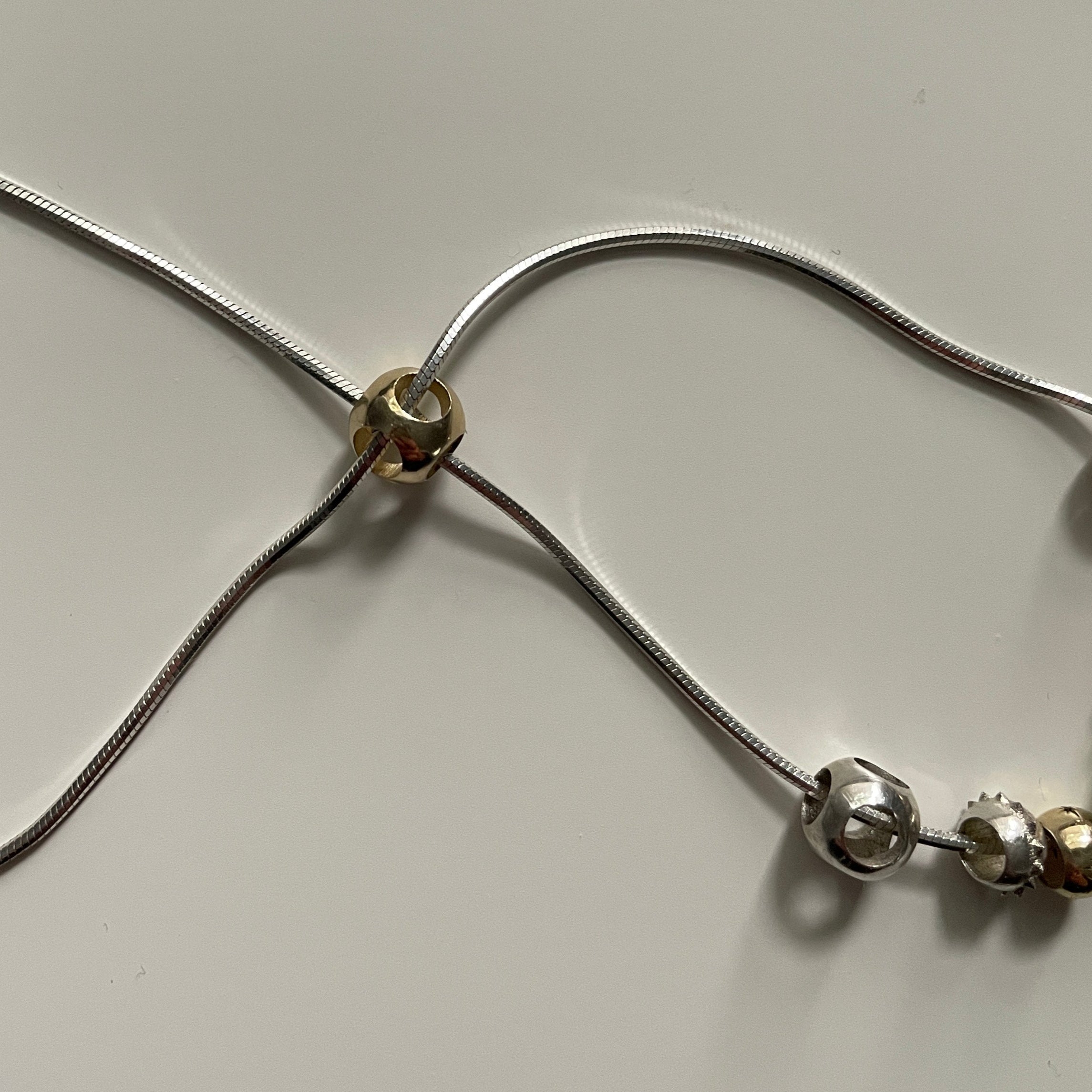 Gold Pass through bead