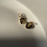 14K Solid Puffy Bubble Letter Charm