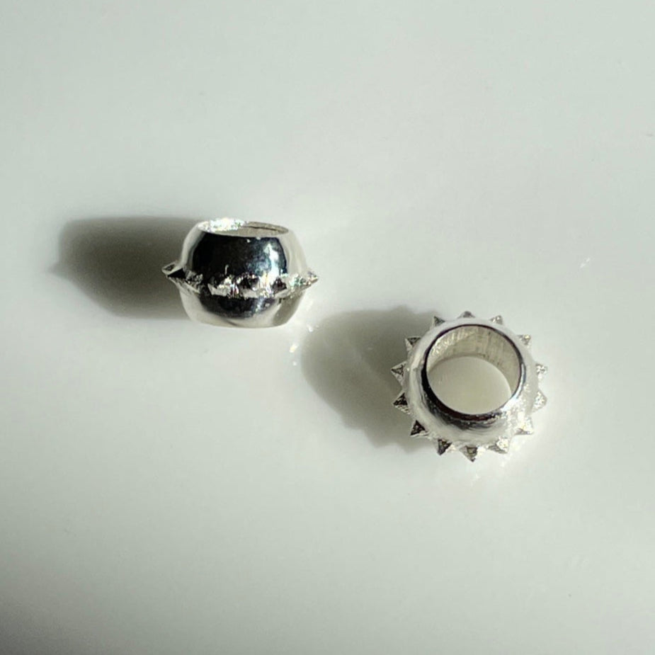 Sterling Silver Spiky Bead