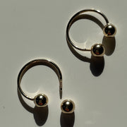 Gold Open hoop Earrings