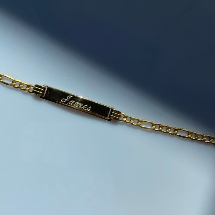 Gold Engraved Bracelet