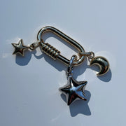 14K Ribbed Charm Holder