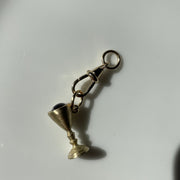 Solid 14K gold Dog Clip