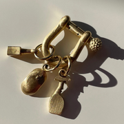 Gold Shackle Charm Holder