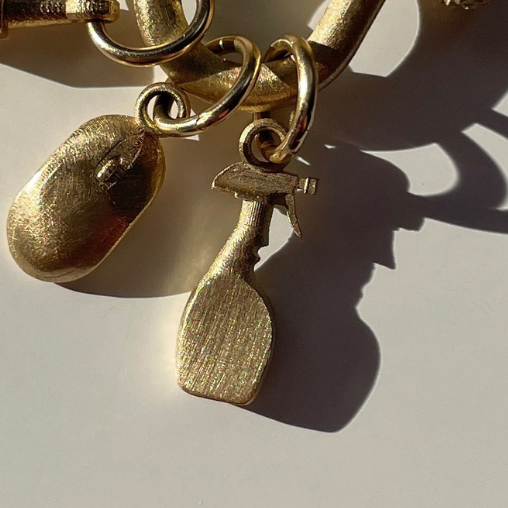 10K Solid Spray Bottle Charm