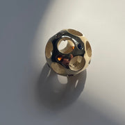 Gold Gemstone Bean
