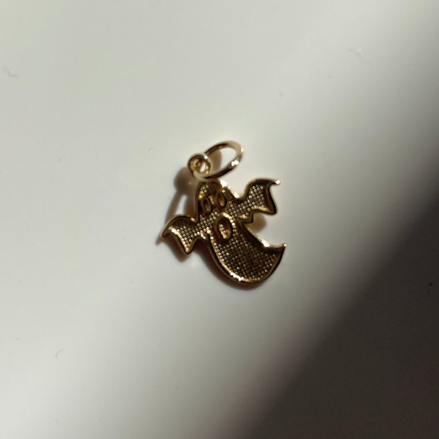 14K Gold Ghost Charm