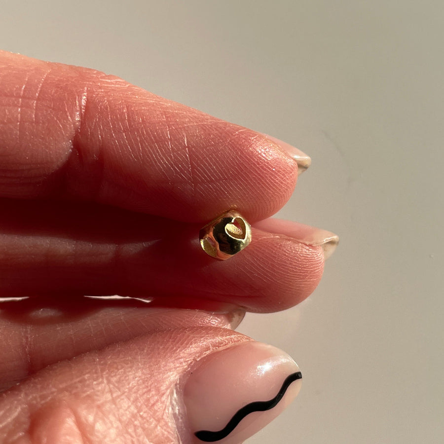 Gold Heart bead