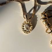 14K Gold Hedgehog Medallion