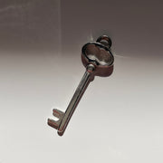 Silver Skeleton Key Charm