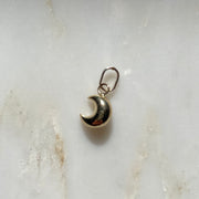 14K moon charm