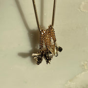 14K Big Flying Bug Chain Charm