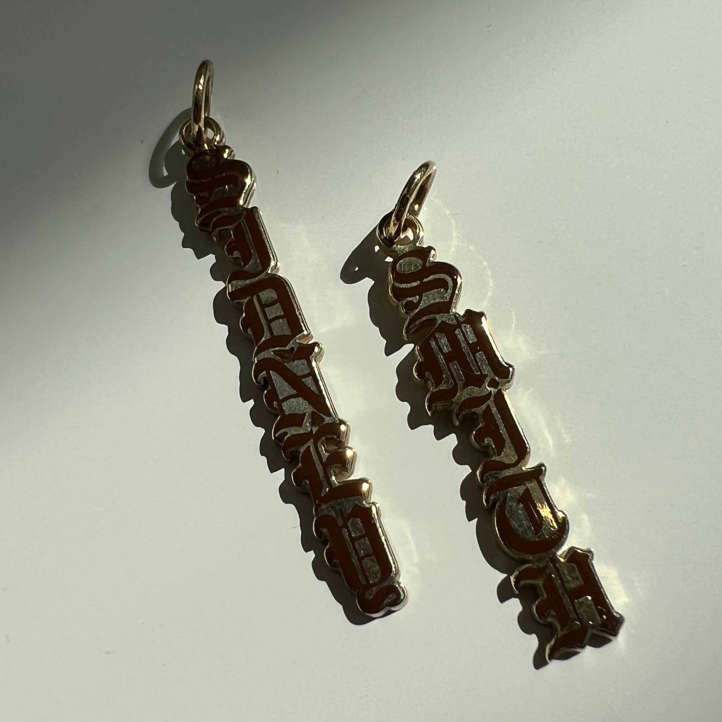 Brown Enamel Charms