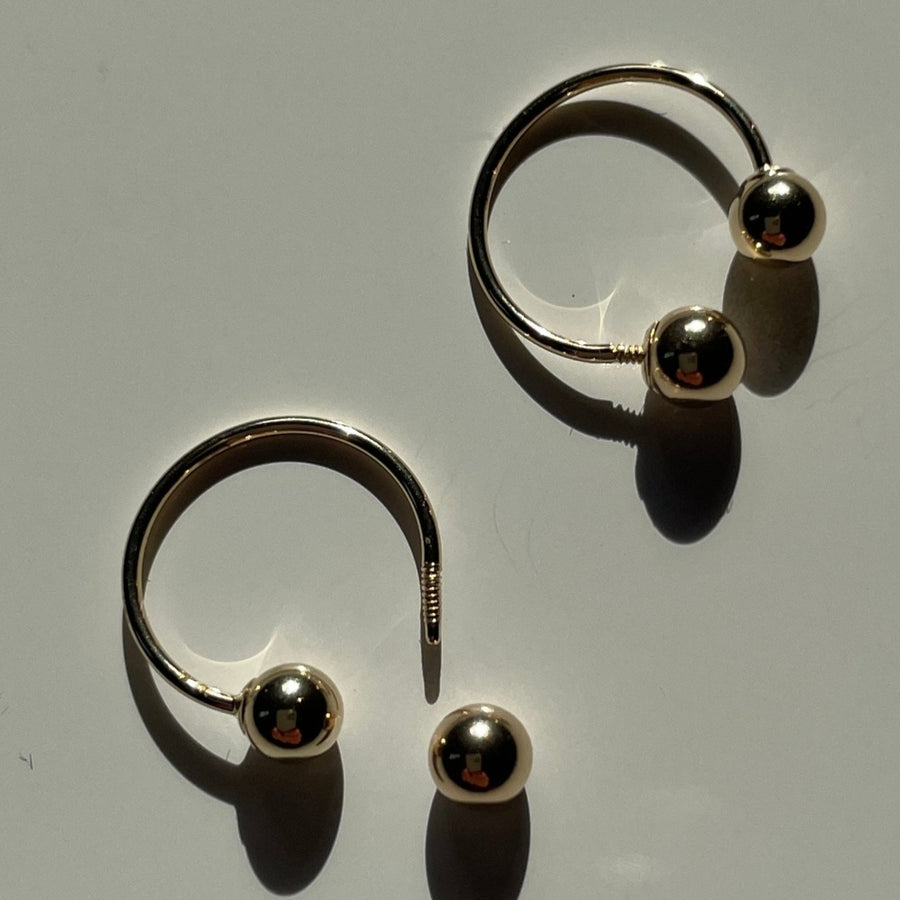 Gold Open hoop Earrings