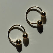 Gold Open hoop Earrings