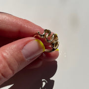 14K wavy gold ring