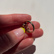 14K wavy gold ring