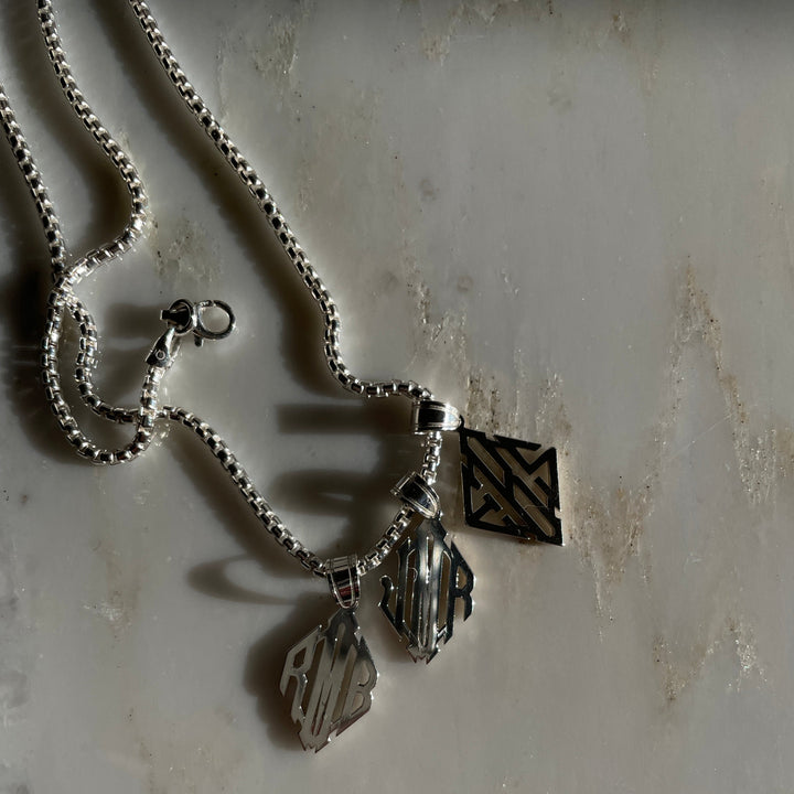 Siver Necklaces with Charms