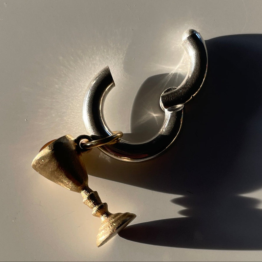 Sterling Silver Charm Holder
