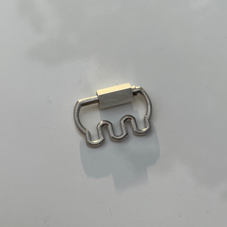 Silver charm holder