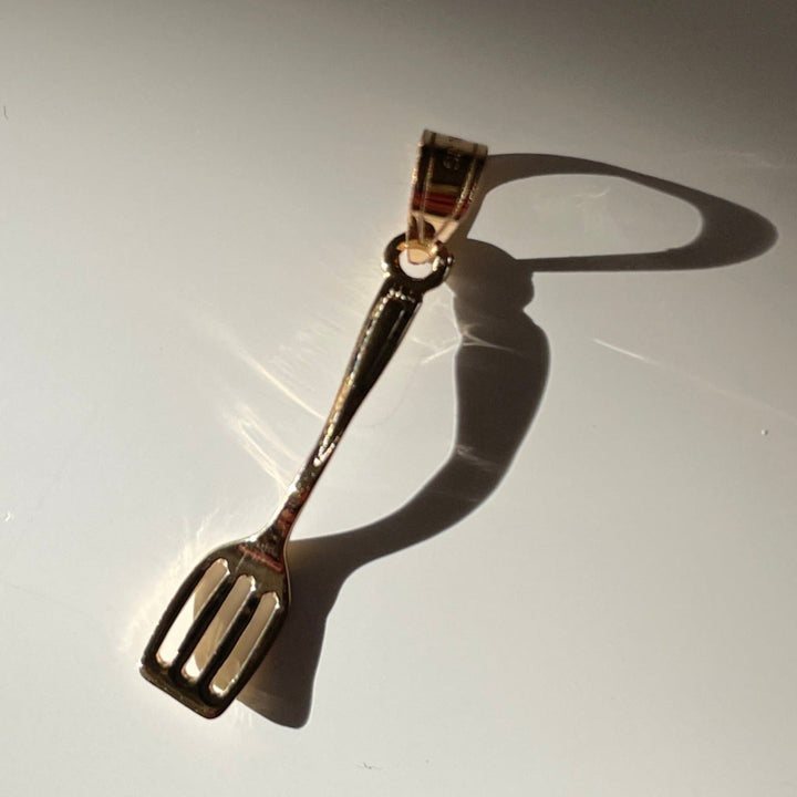 gold spatula charm