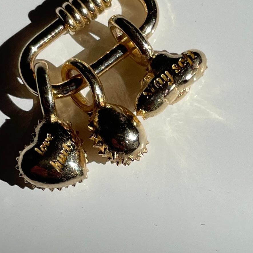 14K Spiky Egg Charm