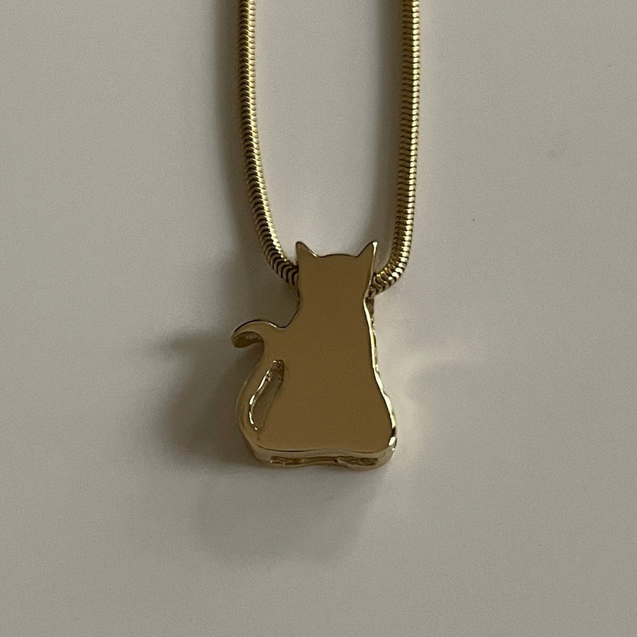 Gold Cat Charm