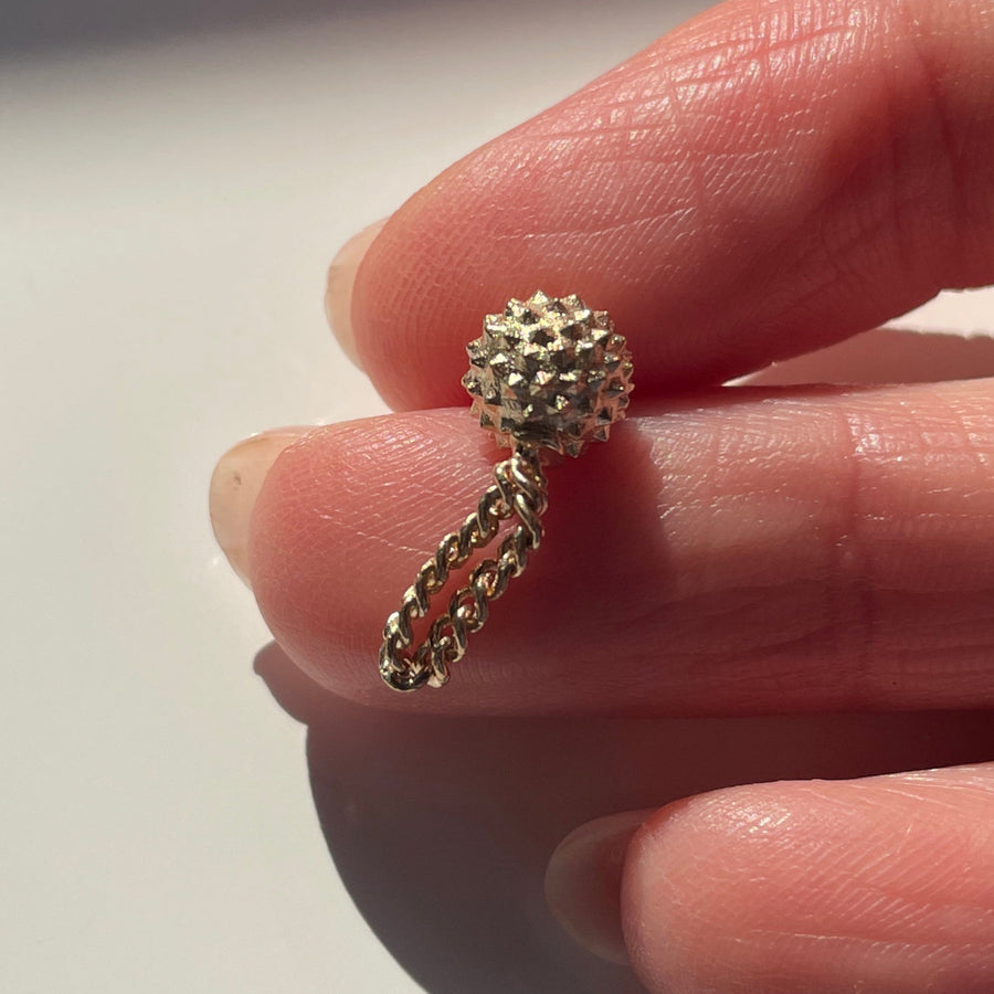 Gold Wrecking ball charm