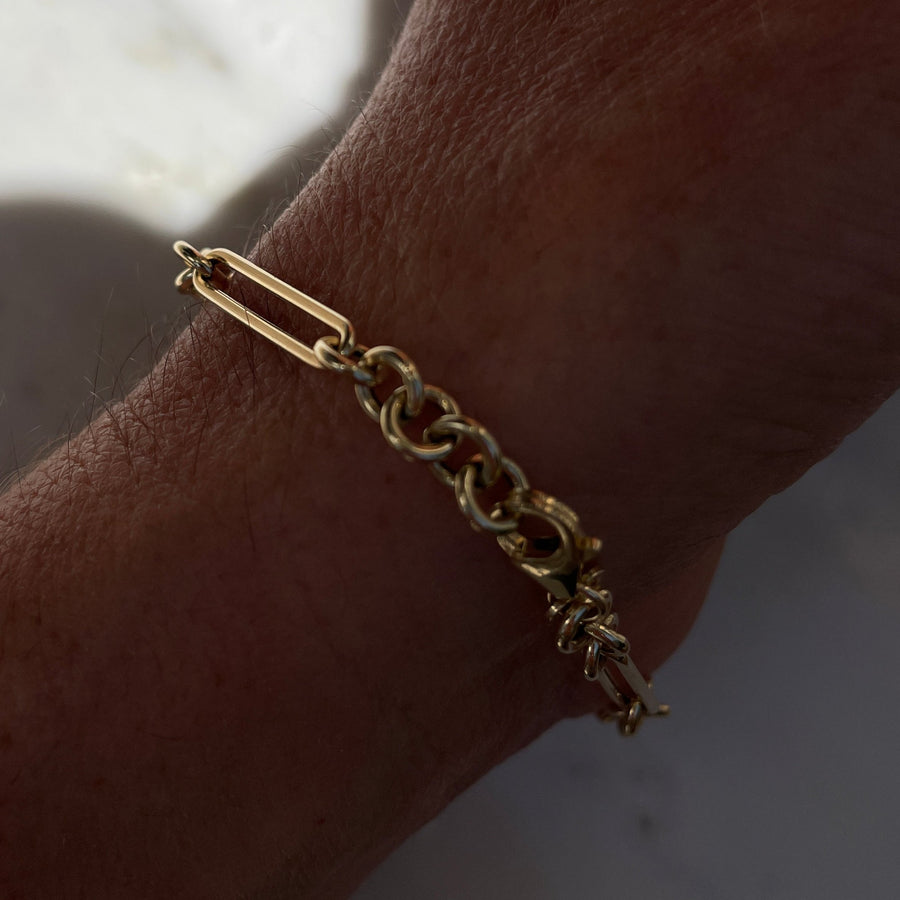 gold trombone bracelet