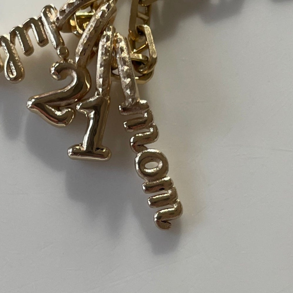 Gold Mom Charm