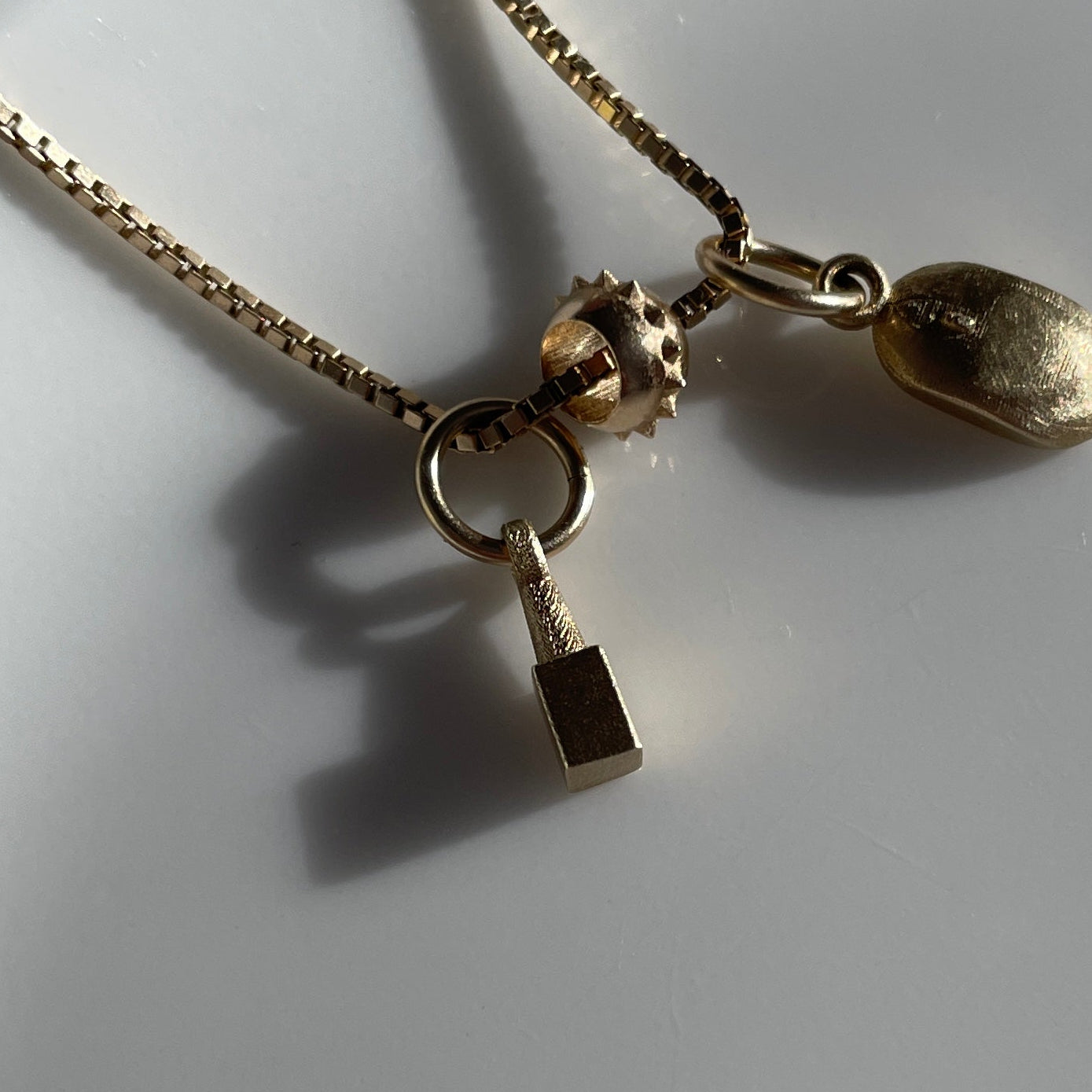 Gold Nail Polish Charm