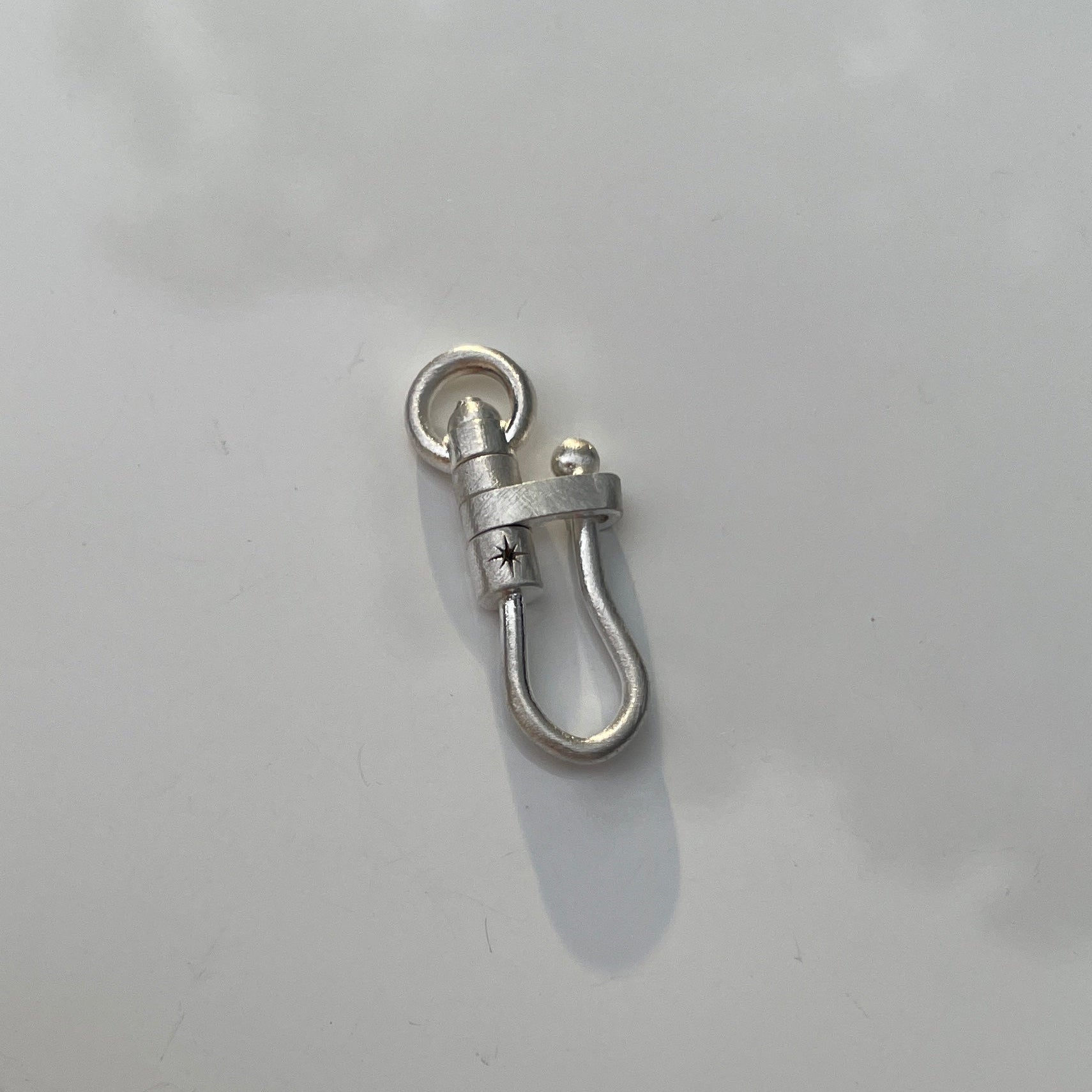 Sterling Silver Shepards Hook Charm Holder
