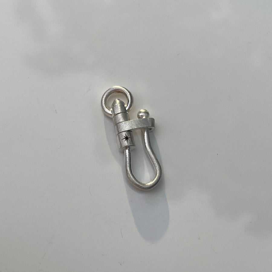 Sterling Silver Shepards Hook Charm Holder