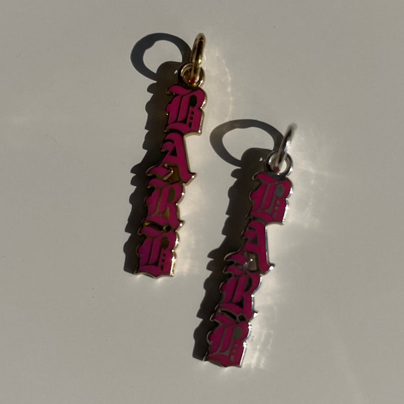 Pink Name Charms