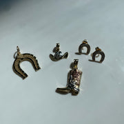 Solid 14k Gold Lucky Horseshoe Earrings